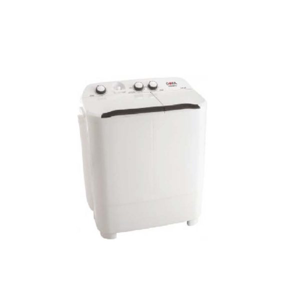 Dora twin tub washing machine, 6 kg, white