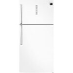 Panasonic refrigerator with freezer on top, 23 feet, white