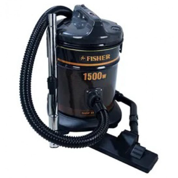 Fisher Barrel Vacuum 15 Liter, Black