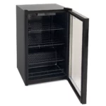Basic Single Door Display Refrigerator, 4.4 Feet, 126 Liters - Black Glass