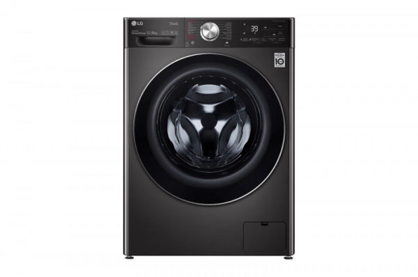 LG washing machine and dryer, 12 kg, black