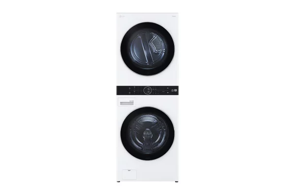 LG washer and dryer, 21 kg, white