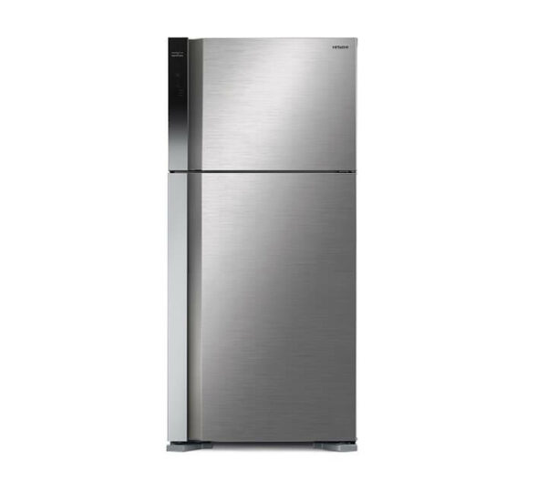 Hitachi two-door refrigerator, 18 feet, silver