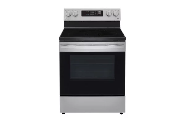 LG electric oven 5 burners, silver