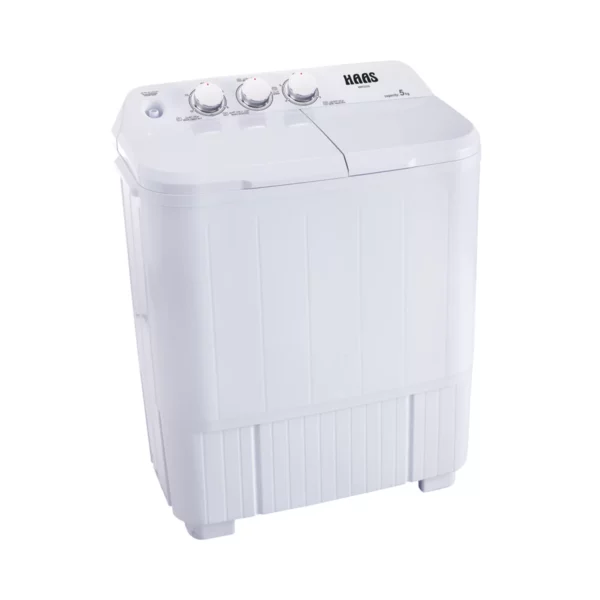 Haas twin tub washing machine, 9 kg, white