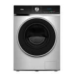 TCL washing machine, 8 kg, 5 kg dryer, front, inverter, silver