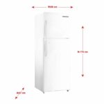 General Supreme Refrigerator, 11.7 feet, two doors, white