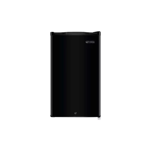General Supreme Single Door Refrigerator, 3.2 feet, black