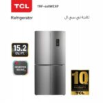 TCL Refrigerator, 15.2 feet, 4 doors, silver