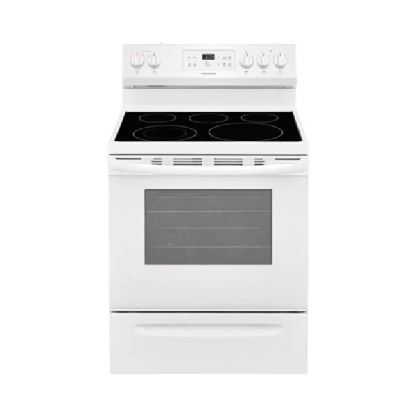 Gibson electric oven, 5 burners, white