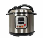 Techno Best pressure cooker, 8 liters, 1200 watts, 12 smart cooking programs, electronic touch panel