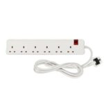 Legrand power plug, 6 outlets, 3 meters, white