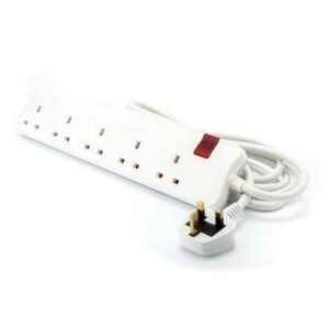 Legrand 5-outlet power plug, 5 meters, white