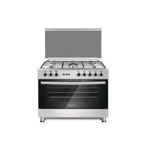 Starway gas oven 60*90, 4 gas burners, 2 electric burners, steel, heavy stand