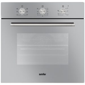 Built-in electric oven - Simfer - 60 cm, 6 functions, silver