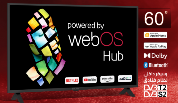 شاشة جولدتك 60 بوصة - Smart Web OS TV
