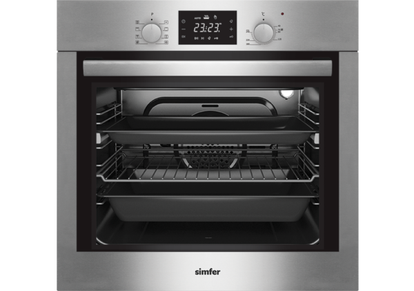 Built-in Electric Oven, Simfer, 60 cm, 10 functions, steel