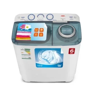 Haam washing machine, 6 kg, twin tubs - white