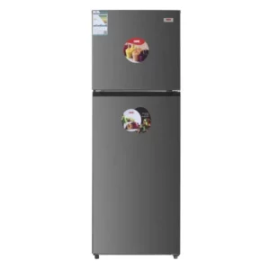 Haam refrigerator, two doors, 11.7 feet, no frost, steel