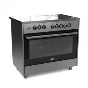 Xper electric oven 89.8 * 59.5 cm - 5 ceramic burners + fan - steel