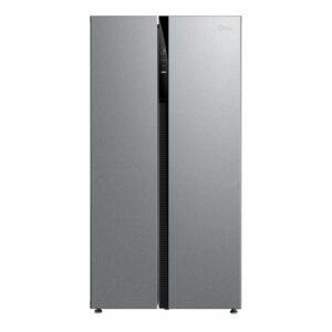 Midea side-by-side refrigerator, 18.0 feet - 510 litres, smart inverter - silver