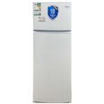 Double door refrigerator with top freezer, Eugene, steam cooling, 7.2 feet, 203 liters, white