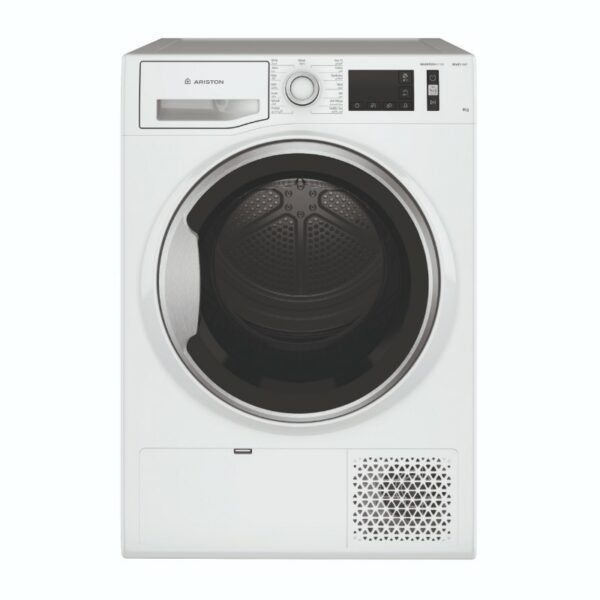 Ariston front-loading heat dryer - 9 kg of laundry - white
