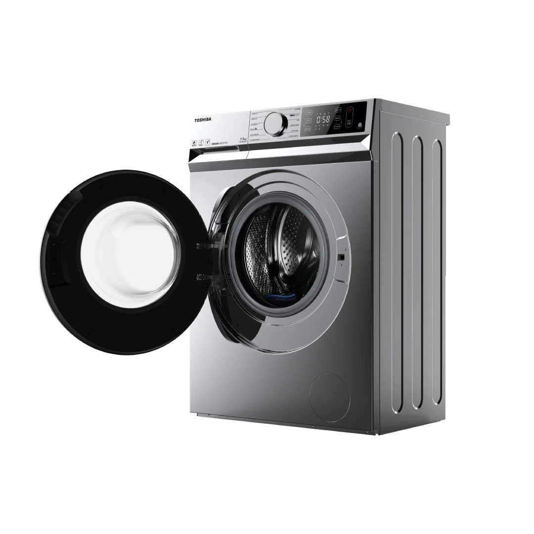 Toshiba front loading washing machine, capacity 8 kg, 1400 rpm