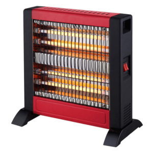 Koolen Rectangular Heater (500W/1000W) 4 Candles - Black/Red