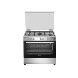 General Supreme Gas 90*60 cm, 5 burners, full safety, grill, steel, Turkish