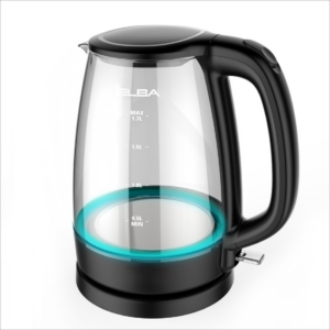 Elba electric water kettle, 1.7 liters, glass