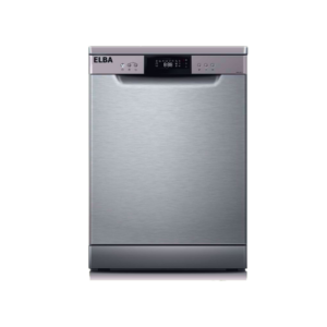Elba stand dishwasher, 8 programmes, 60 cm, steel