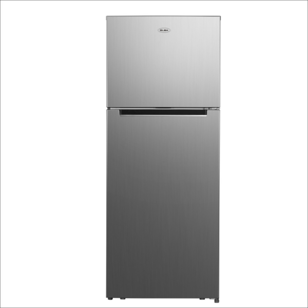 Elba double door refrigerator, 415 litres, no frost, steel