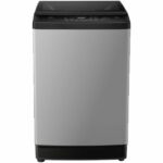 Amax washing machine, 11 kg, automatic, top loading - silver