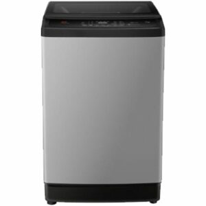 Amax automatic top loading washing machine, 7 kg, drying 70% - silver