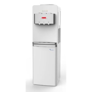 Haam refrigerator and Water cooler, 3 buttons, cold and hot - white