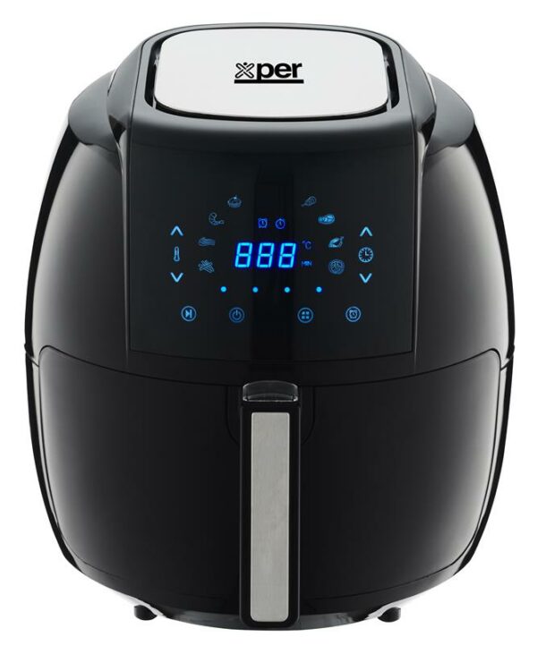 Xper Oil-Free Fryer 5.5 Liter LED Display Thermostat - Black