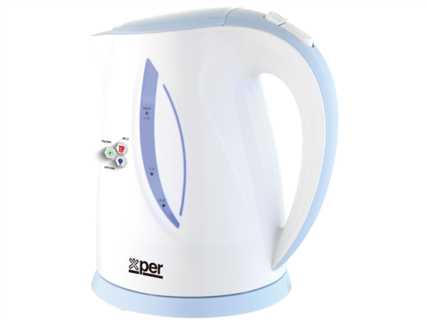xper plastic kettle, 2200 watts, 1.7 liters - white