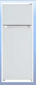 Comfort two-door refrigerator, 7.4 feet, 211 liters - silver