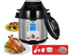 Xper pressure cooker and fryer, 6 liters, 1500 watts, granite, 17 functions