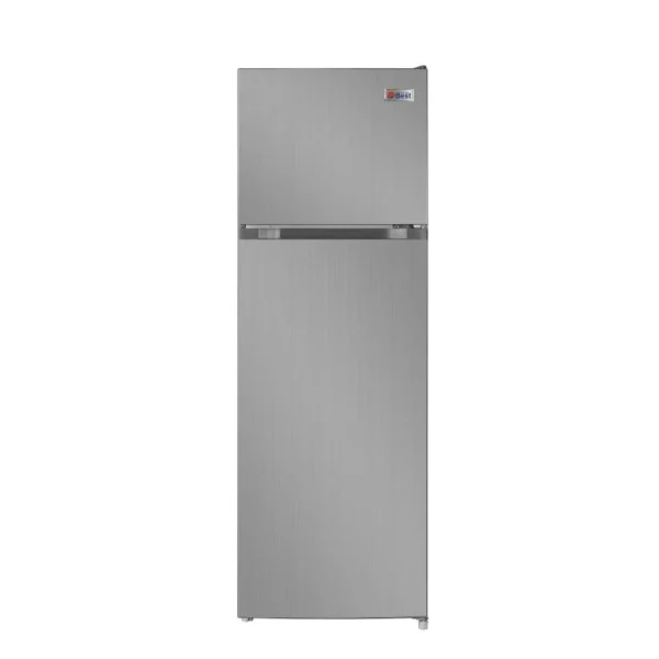 Technobest refrigerator, 170 liter capacity, 5.9 feet, two doors - silver