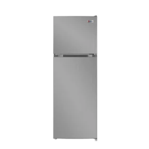 Technobest refrigerator, 350 liter capacity, 12.3 feet, two doors, anti-freeze - silver