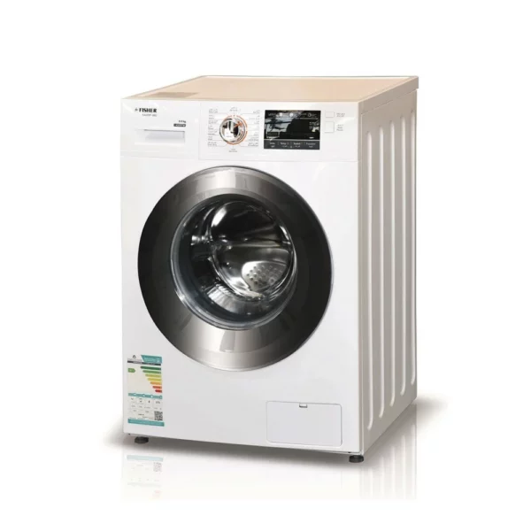 Fisher 8 kg front automatic washing machine - white