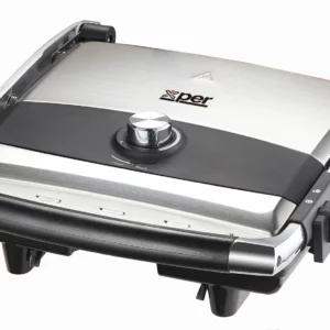 xper Health Grill, 2000 Watts, Granite Surface, Thermal Control - Black