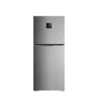 TCL double door refrigerator - 16.5 feet, 465 liters - silver