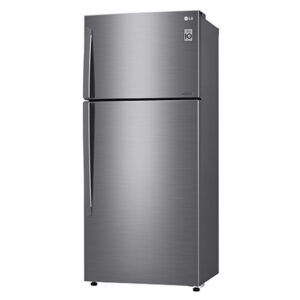 LG two-door refrigerator, 15.4 feet, silver