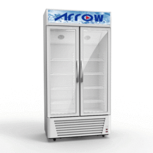Arrow display refrigerator, 22 feet, two glass doors