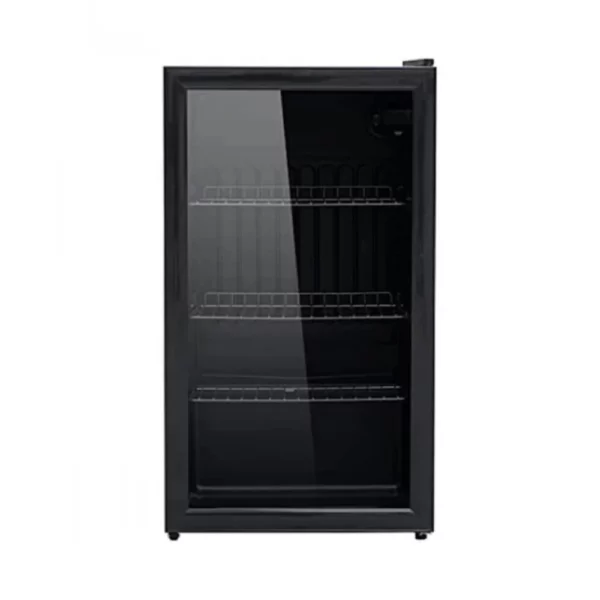 Dansat display refrigerator, 2.6 feet, black