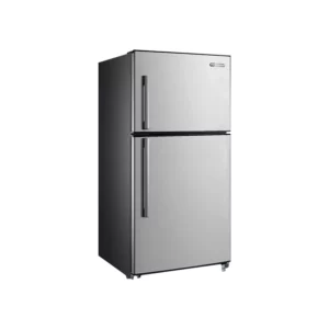 General Supreme two-door refrigerator (21 feet, 594 litres), stainless steel