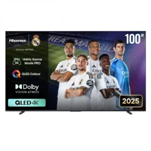 هايسنس شاشة 100 بوصة QLED 4K Smart TV - تقنية VRR و 144 هرتز